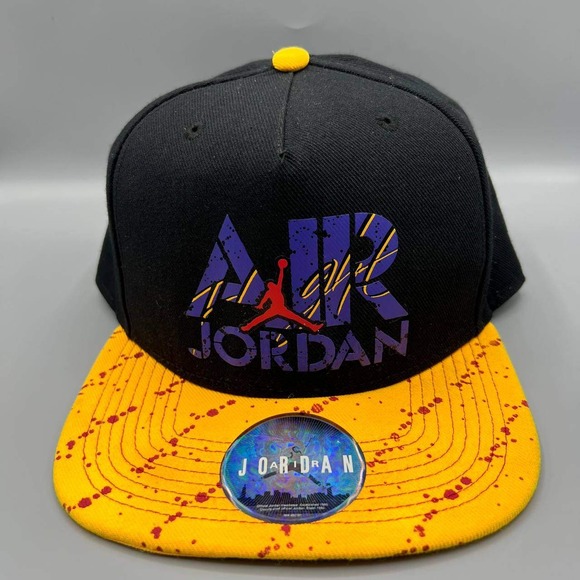 Air‎ Jordan Flight Hat Men Black Yellow Jumpman Snap Back Cap